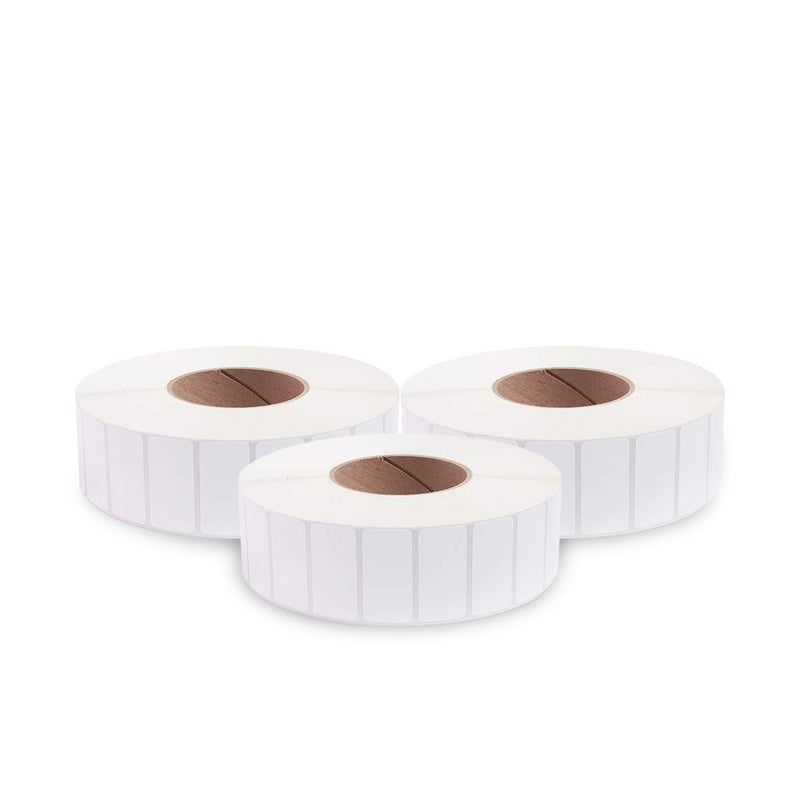 enKo Products enKo [3 Rolls, 3900 Labels] 2 x 1 inches Perforated Adhesive Direct Thermal Labels, FBA Stickers, FNSKU Labels, Mailing Barcode - Compatible for Rollo, Zebra, Eltron, MUNBYN Printer - Image 1